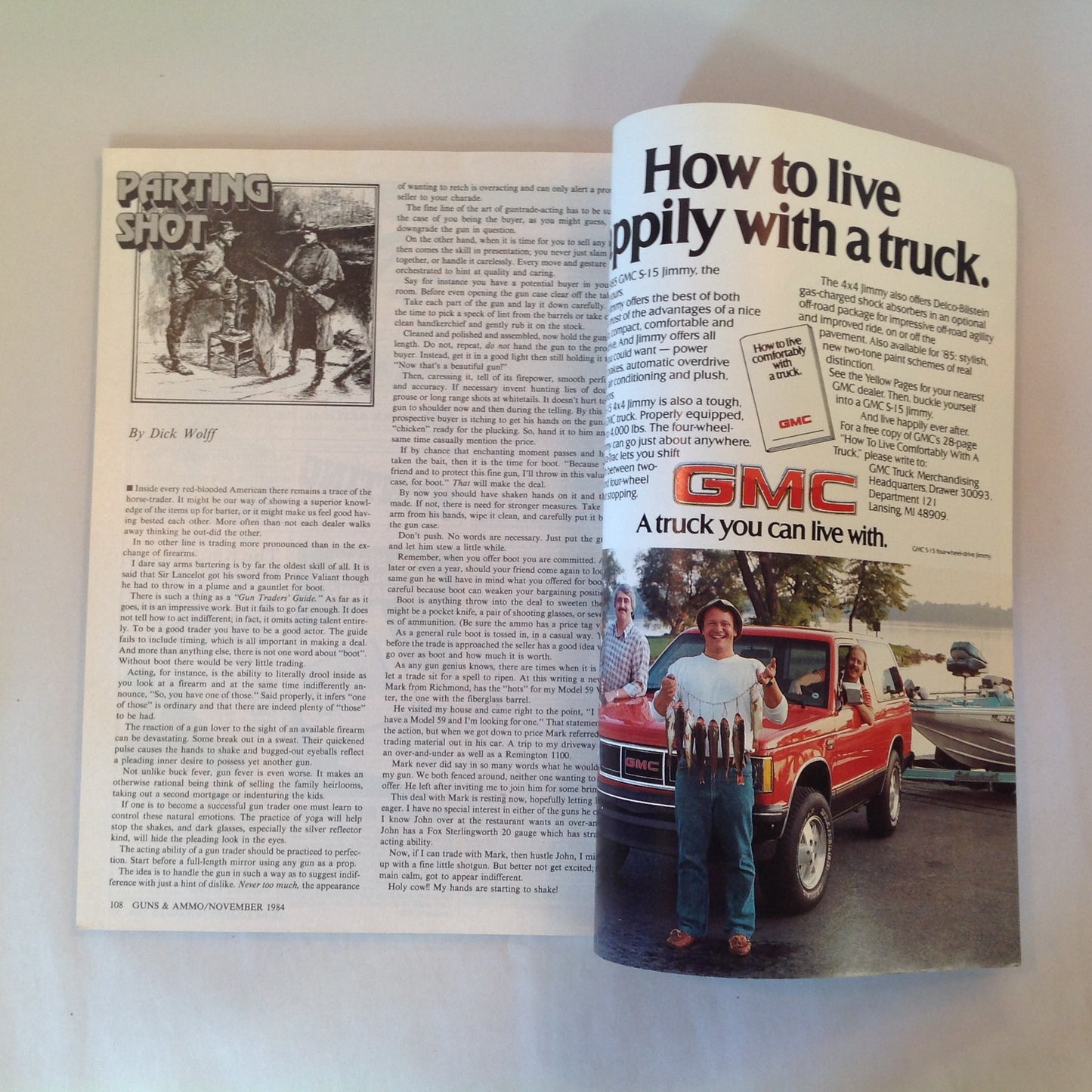 Vintage Nov 1984 Guns & Ammo Magazine The Desert Eagle Has Landed 1984 Olympics Autoloading Deer Rifle Roundup