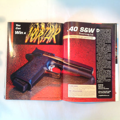 Vintage Jan/Feb 1999 American Handgunner Magazine Colt .45 Commander Top 5 Combat Knives Manstopper Ammo