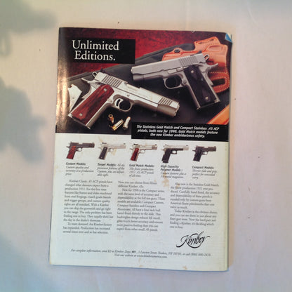 Vintage Jan/Feb 1999 American Handgunner Magazine Colt .45 Commander Top 5 Combat Knives Manstopper Ammo