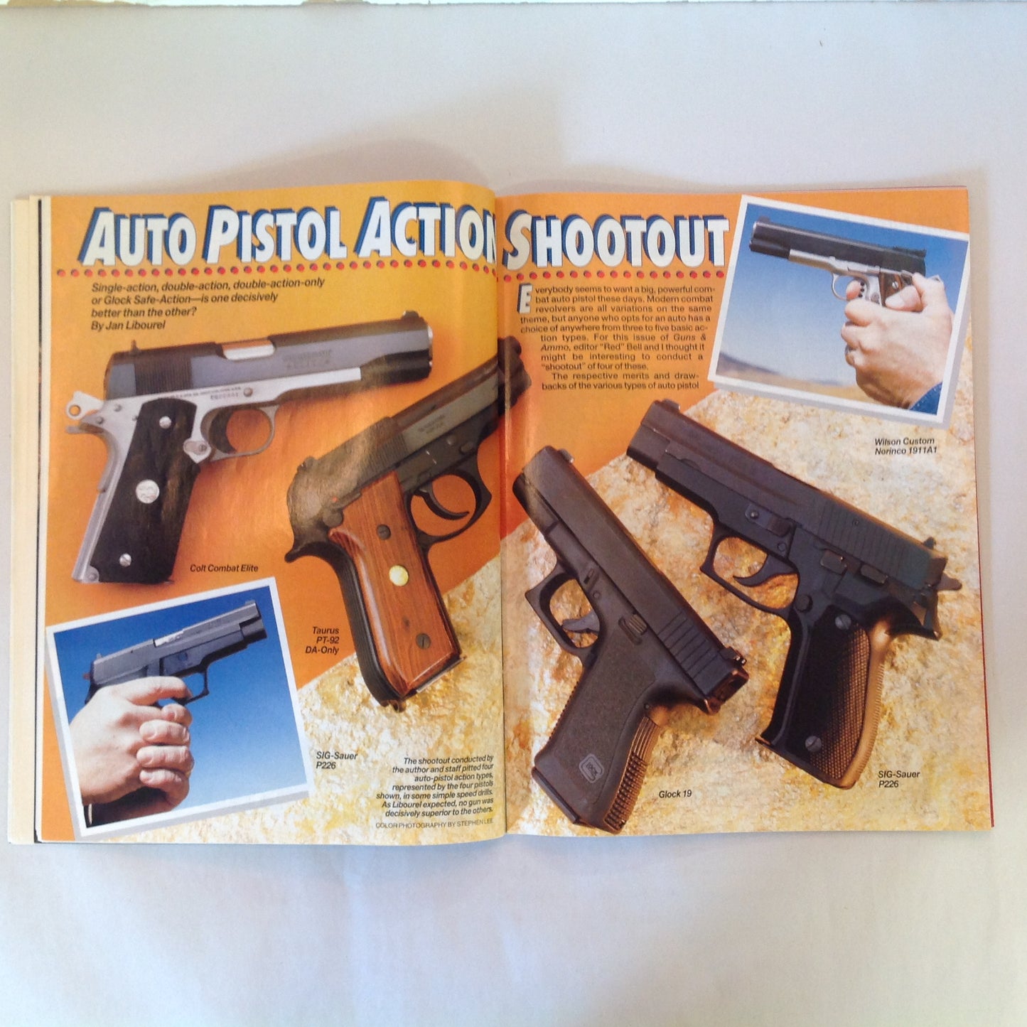 Vintage Dec 1993 Guns & Ammo Magazine America's Classic .45s Auto-Action Shootout Rifle Accuracy Revolution