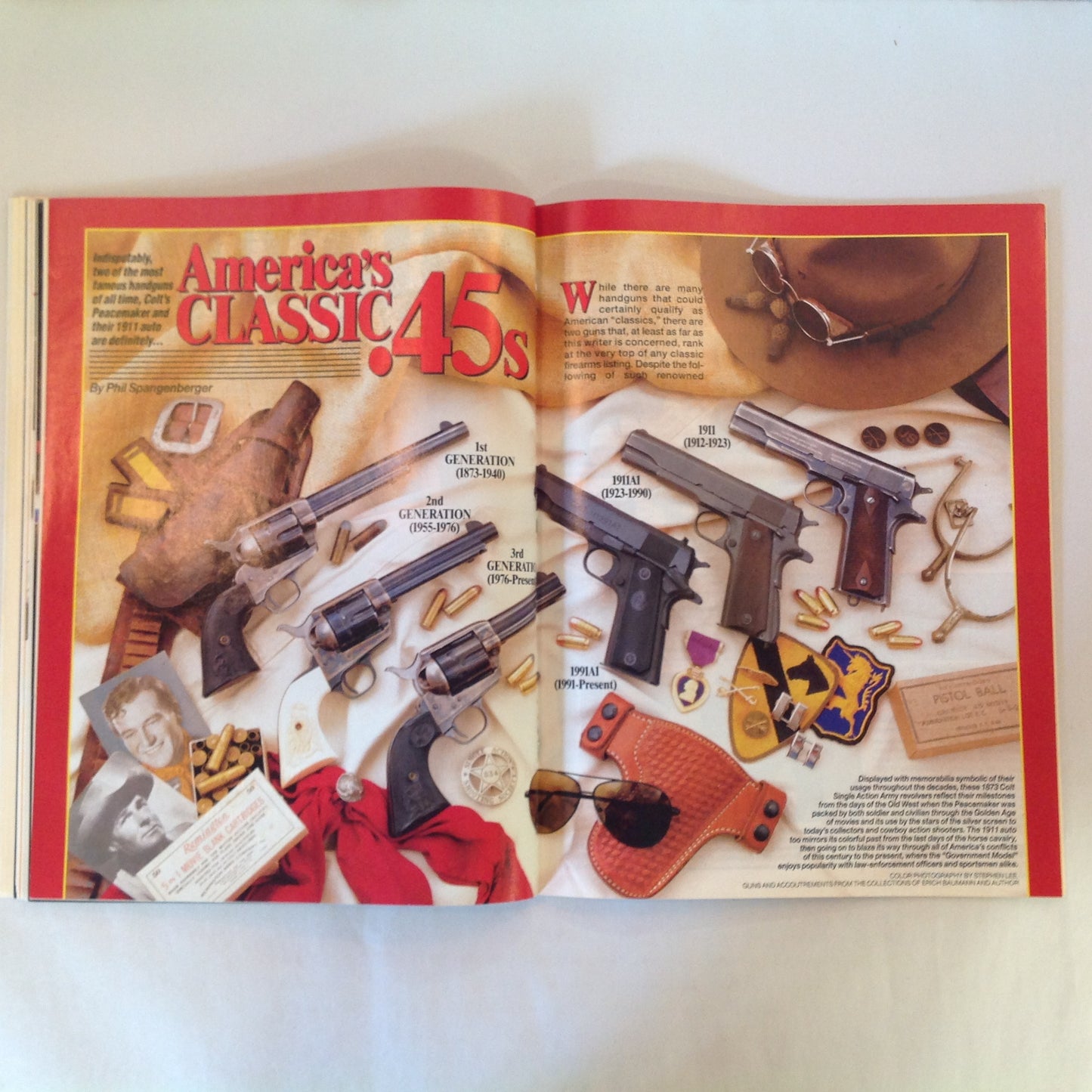 Vintage Dec 1993 Guns & Ammo Magazine America's Classic .45s Auto-Action Shootout Rifle Accuracy Revolution