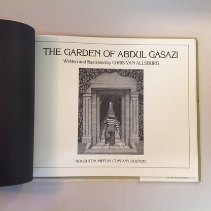 Vintage 1979 Children's Hardcover Picture Book The Garden of Abdul Gasazi Chris Van Allsburg