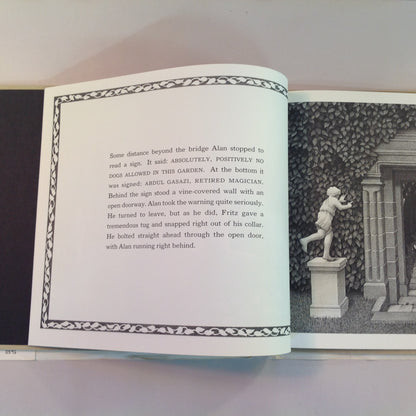 Vintage 1979 Children's Hardcover Picture Book The Garden of Abdul Gasazi Chris Van Allsburg