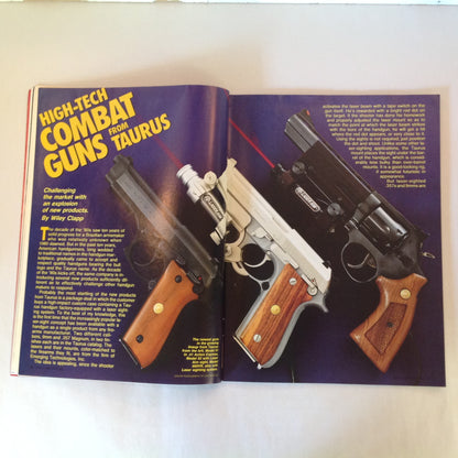 Vintage Apr 1990 Guns & Ammo Magazine S&W .40 Auto Cartridge High Tech Combat Guns from Taurus .357 Magnum Vs 10mm Auto