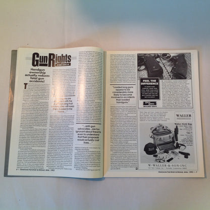 Vintage Apr 1992 Guns & Ammo Handguns For Sport & Defense Magazine Colt .45 Auto Point Shooting Special Combat Issue Penetration Enough Too Much