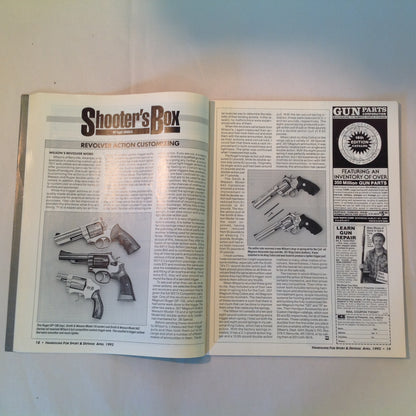 Vintage Apr 1992 Guns & Ammo Handguns For Sport & Defense Magazine Colt .45 Auto Point Shooting Special Combat Issue Penetration Enough Too Much
