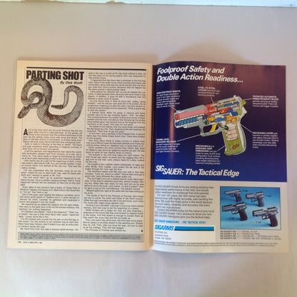 Vintage Apr 1990 Guns & Ammo Magazine S&W .40 Auto Cartridge High Tech Combat Guns from Taurus .357 Magnum Vs 10mm Auto
