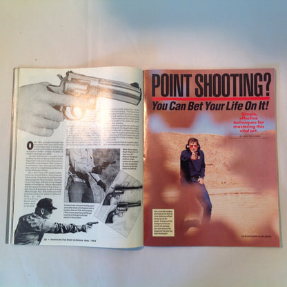 Vintage Apr 1992 Guns & Ammo Handguns For Sport & Defense Magazine Colt .45 Auto Point Shooting Special Combat Issue Penetration Enough Too Much