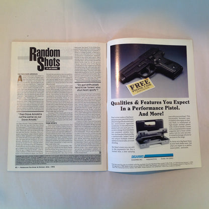 Vintage Apr 1992 Guns & Ammo Handguns For Sport & Defense Magazine Colt .45 Auto Point Shooting Special Combat Issue Penetration Enough Too Much