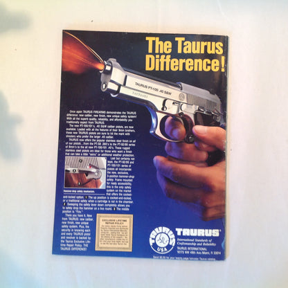 Vintage Apr 1992 Guns & Ammo Handguns For Sport & Defense Magazine Colt .45 Auto Point Shooting Special Combat Issue Penetration Enough Too Much