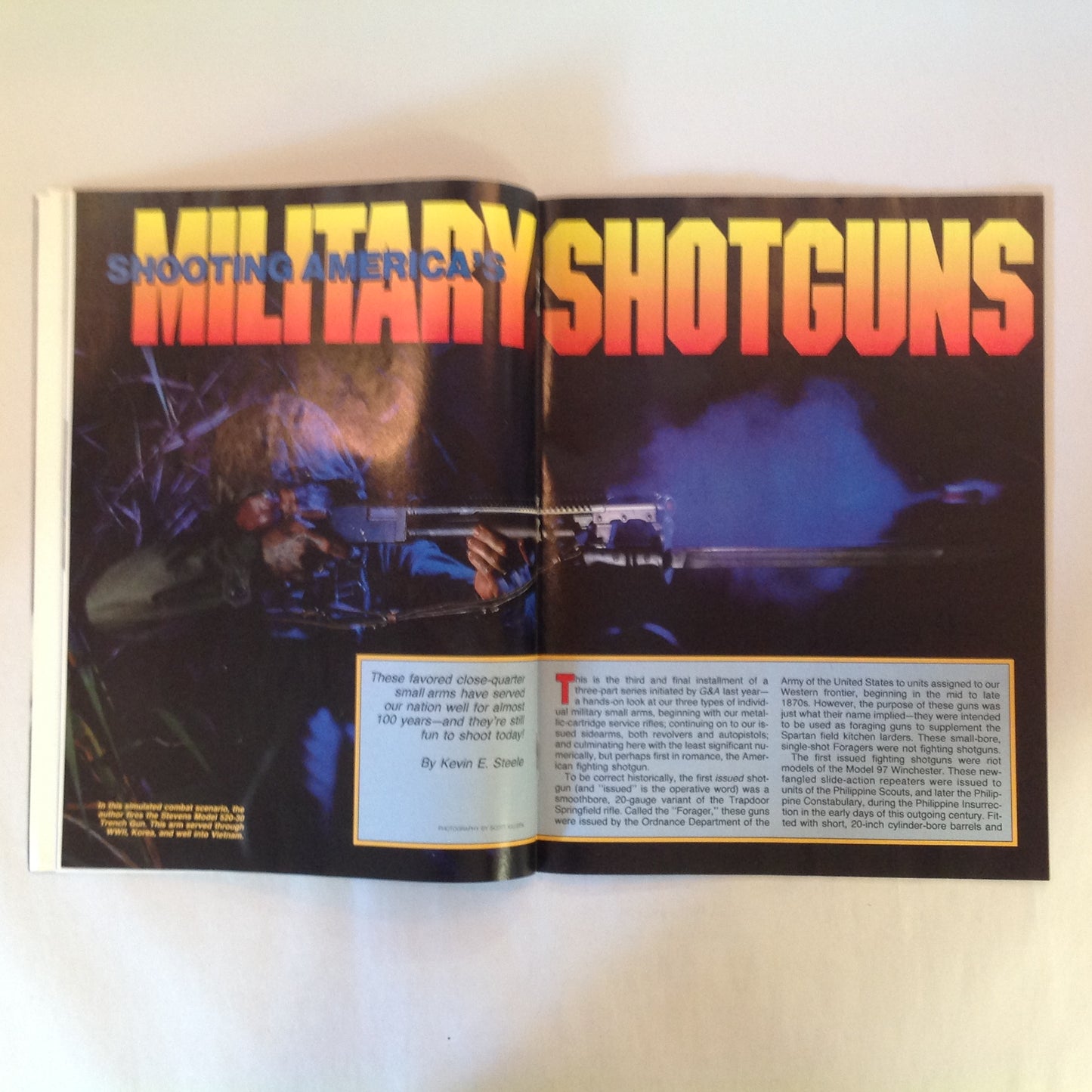 Vintage Jan 1991 Guns & Ammo Magazine Shootout: .40 S&W VS .45 ACP Beretta Stainless 9mm How To Keep Your Guns Safe