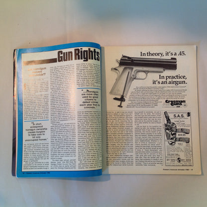 Vintage Sep 1988 Petersen's Handguns For Sport & Defense Pocket Pistols Match Shooting Point Firing