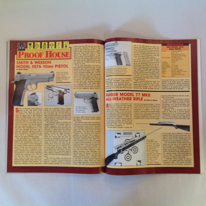 Vintage Jan 1991 Guns & Ammo Magazine Shootout: .40 S&W VS .45 ACP Beretta Stainless 9mm How To Keep Your Guns Safe