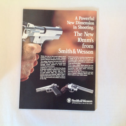 Vintage Jan 1991 Guns & Ammo Magazine Shootout: .40 S&W VS .45 ACP Beretta Stainless 9mm How To Keep Your Guns Safe