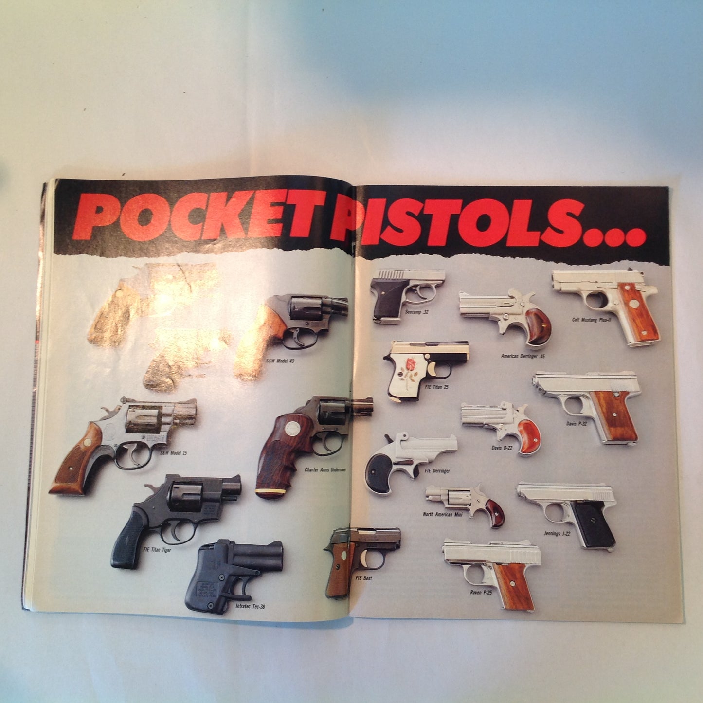 Vintage Sep 1988 Petersen's Handguns For Sport & Defense Pocket Pistols Match Shooting Point Firing