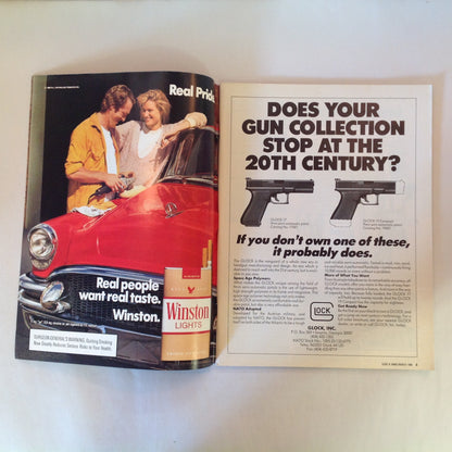 Vintage Mar 1988 Guns & Ammo Magazine Shooting Glasses .22 Handguns .35 Whelen Plain Jane Rifles