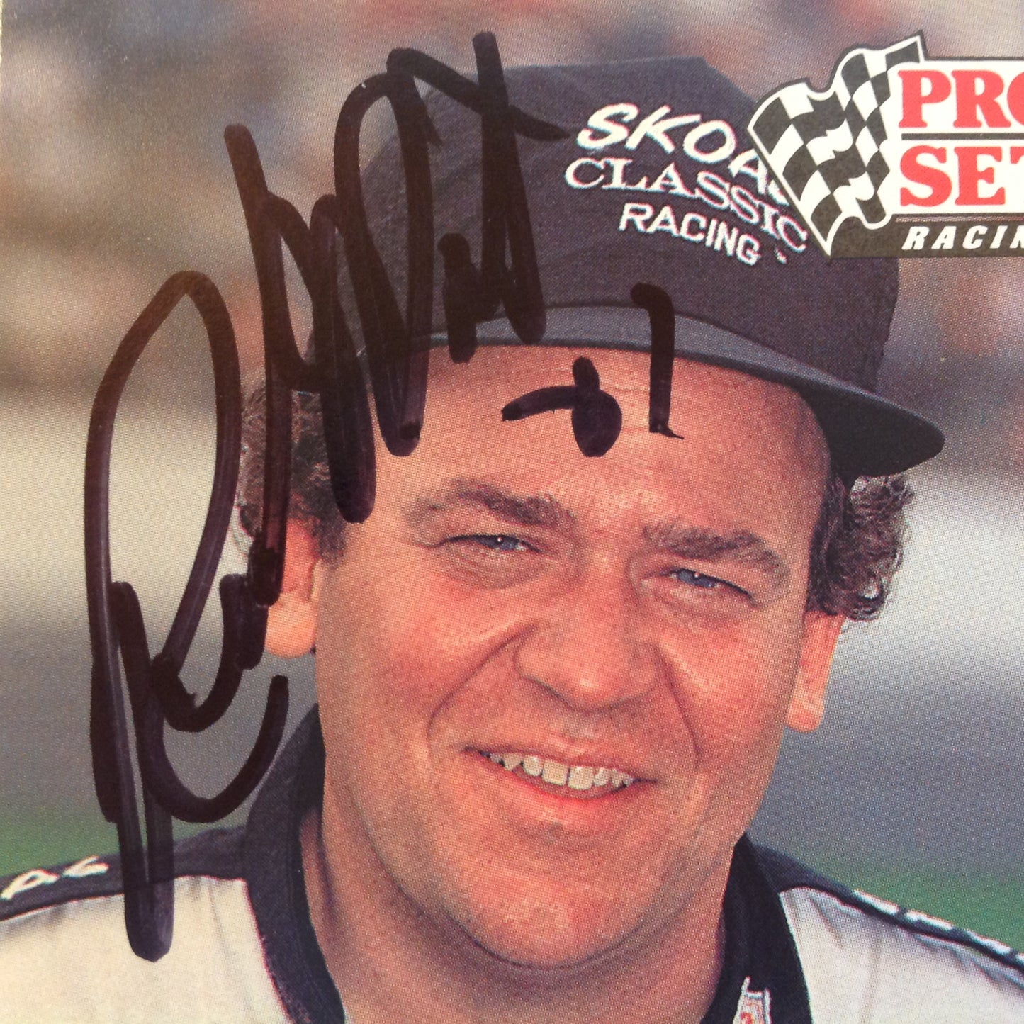 Vintage 1991 Pro Set Racing Signed Card Rick Mast Skoal Cap NASCAR Autographed