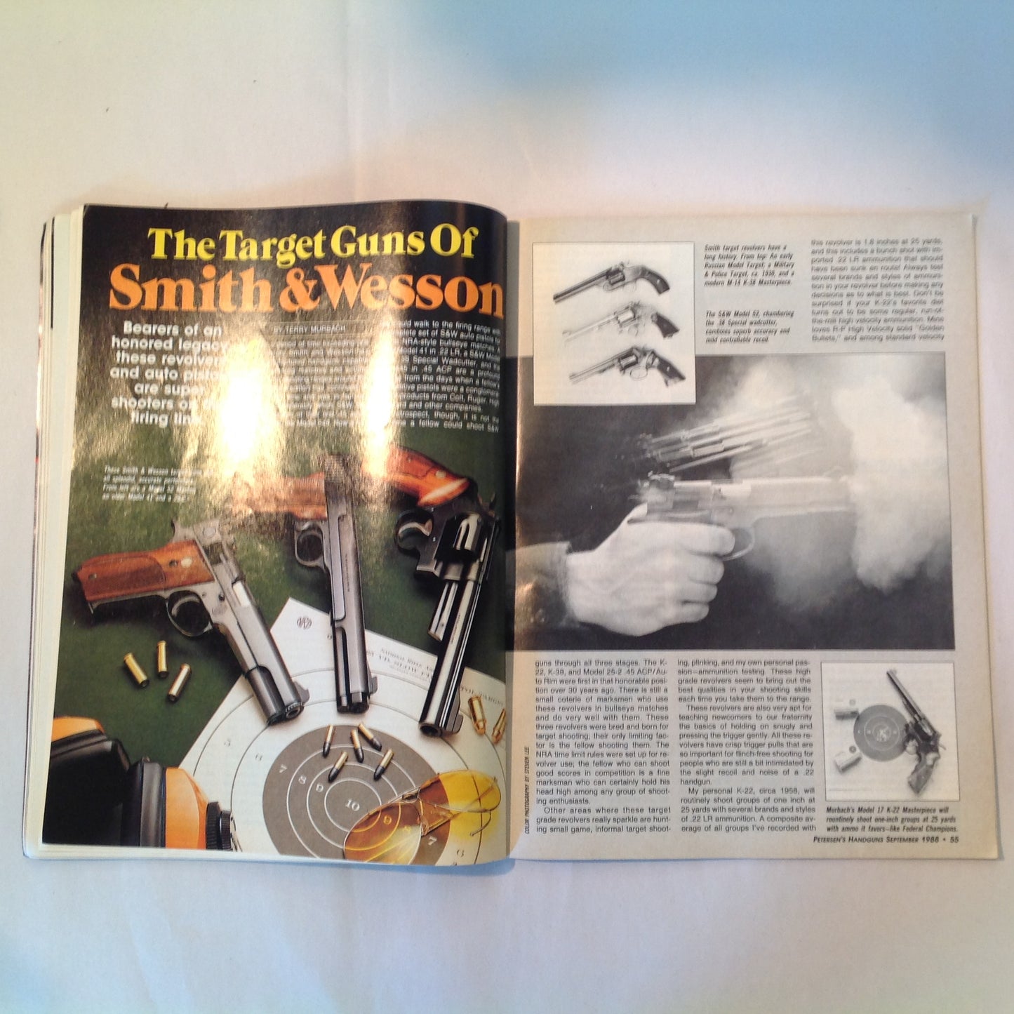 Vintage Sep 1988 Petersen's Handguns For Sport & Defense Pocket Pistols Match Shooting Point Firing