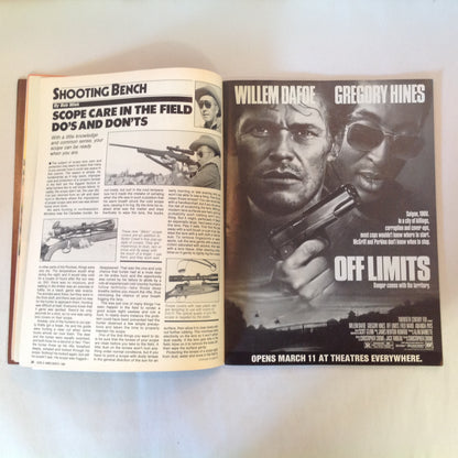 Vintage Mar 1988 Guns & Ammo Magazine Shooting Glasses .22 Handguns .35 Whelen Plain Jane Rifles