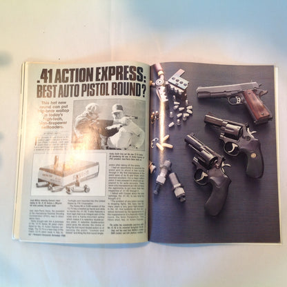 Vintage Sep 1988 Petersen's Handguns For Sport & Defense Pocket Pistols Match Shooting Point Firing