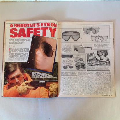 Vintage Mar 1988 Guns & Ammo Magazine Shooting Glasses .22 Handguns .35 Whelen Plain Jane Rifles