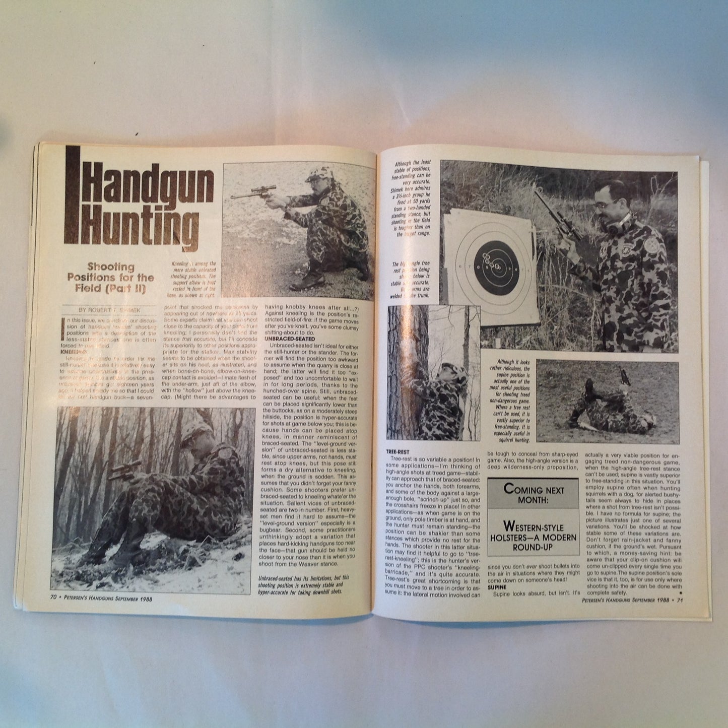 Vintage Sep 1988 Petersen's Handguns For Sport & Defense Pocket Pistols Match Shooting Point Firing
