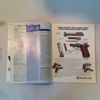 Vintage May 1989 Petersen's Handguns Magazine Basic Combat Handguns Smith & Wesson 9mm .45 Autos Backup Guns