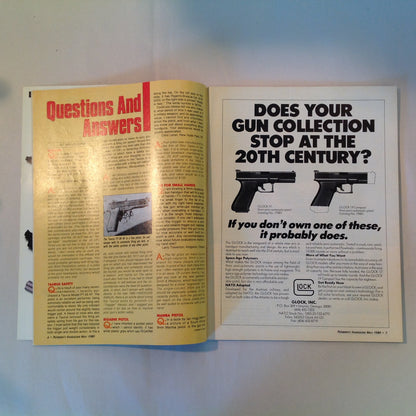 Vintage May 1989 Petersen's Handguns Magazine Basic Combat Handguns Smith & Wesson 9mm .45 Autos Backup Guns