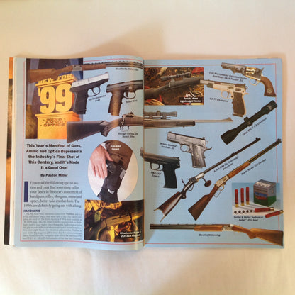 Vintage Jan 1999 Guns & Ammo Magazine Sneak Preview New For '99 Guns Ammo Optics