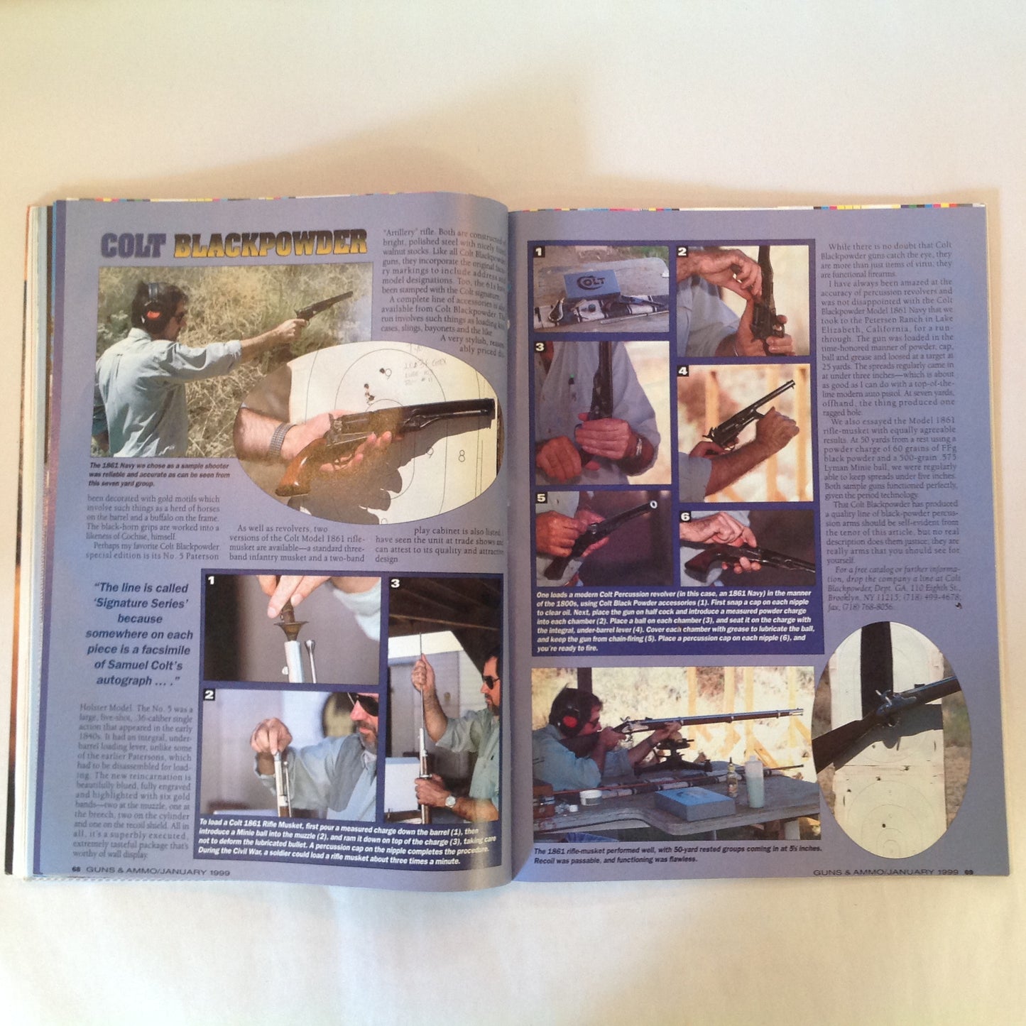Vintage Jan 1999 Guns & Ammo Magazine Sneak Preview New For '99 Guns Ammo Optics