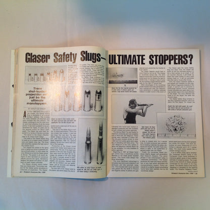 Vintage May 1989 Petersen's Handguns Magazine Basic Combat Handguns Smith & Wesson 9mm .45 Autos Backup Guns
