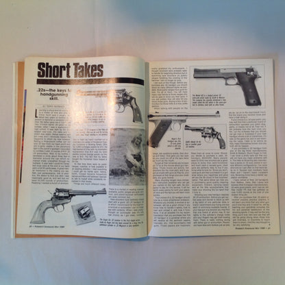 Vintage May 1989 Petersen's Handguns Magazine Basic Combat Handguns Smith & Wesson 9mm .45 Autos Backup Guns