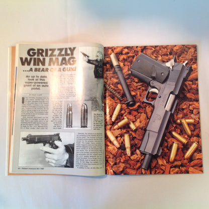 Vintage May 1989 Petersen's Handguns Magazine Basic Combat Handguns Smith & Wesson 9mm .45 Autos Backup Guns