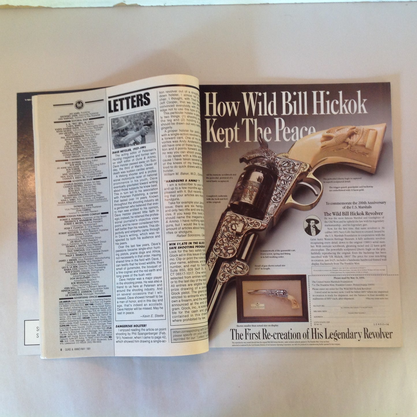 Vintage May 1991 Guns & Ammo Magazine Colt 9mm Combat Handguns All You Need to Know Guns That Helped Win Desert Storm