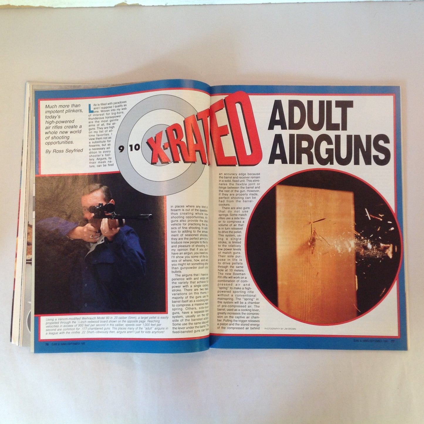Vintage Sep 1990 Guns & Ammo Magazine Double-Duty Handguns Magnum Handgun Accuracy How to Buy a Used Handgun