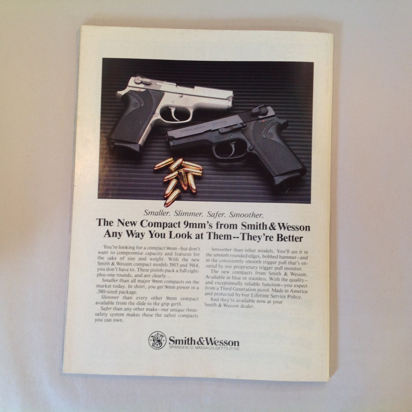 Vintage Sep 1990 Guns & Ammo Magazine Double-Duty Handguns Magnum Handgun Accuracy How to Buy a Used Handgun