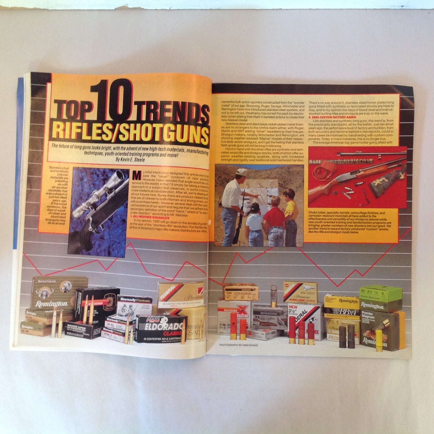 Vintage Sep 1992 Guns & Ammo Magazine Top 10 Trends Handguns Rifles Shotguns