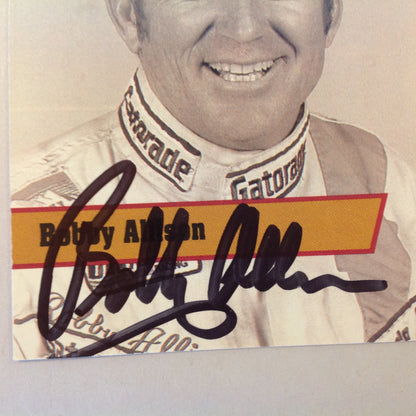 Vintage 1991 Pro Set Racing Signed Card Bobby Allison Legend NASCAR Autographed