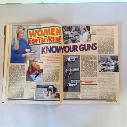 Vintage Mar 1990 Guns & Ammo Magazine Nines for the Nineties Gun Facelift Women Know Your Guns