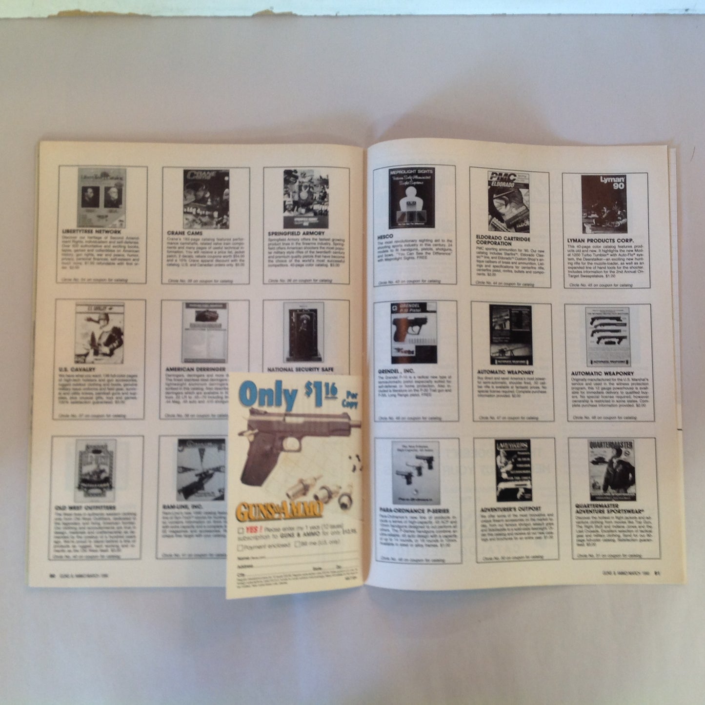 Vintage Mar 1990 Guns & Ammo Magazine Nines for the Nineties Gun Facelift Women Know Your Guns