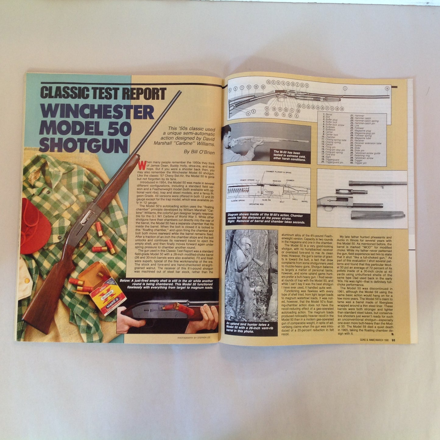 Vintage Mar 1990 Guns & Ammo Magazine Nines for the Nineties Gun Facelift Women Know Your Guns