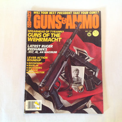 Vintage May 1984 Guns & Ammo Magazine Guns of the Wehrmacht Latest Ruger Redhawks Lever Action Roundup