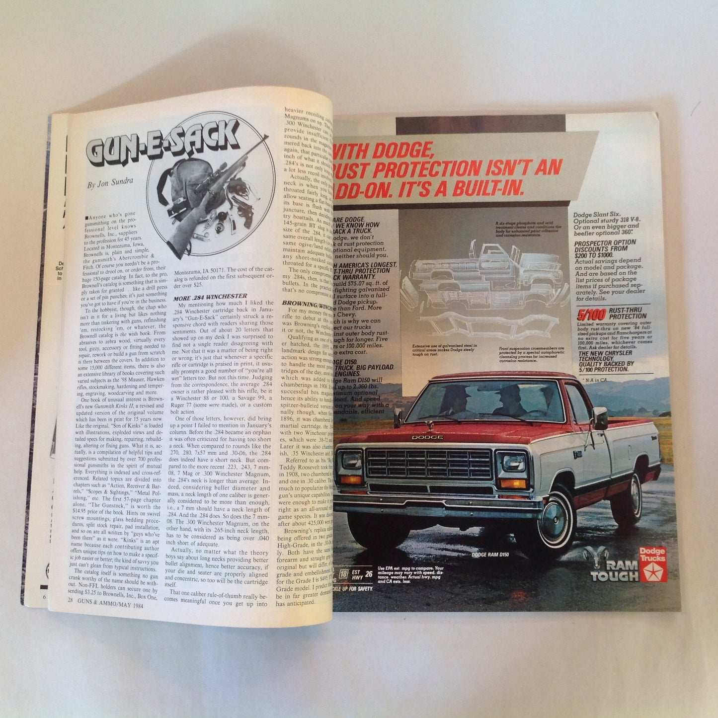 Vintage May 1984 Guns & Ammo Magazine Guns of the Wehrmacht Latest Ruger Redhawks Lever Action Roundup