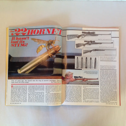 Vintage Jan 1988 Guns & Ammo Magazine .45 ACP .22 Hornet Self-Defense Shotgunning .44 Rhino