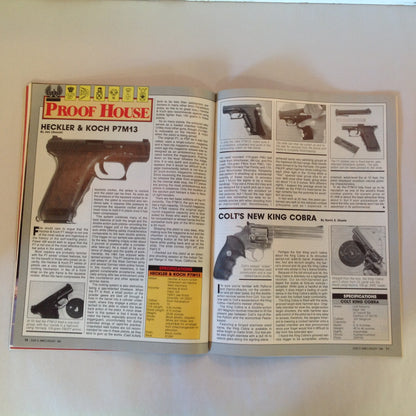 Vintage Jan 1988 Guns & Ammo Magazine .45 ACP .22 Hornet Self-Defense Shotgunning .44 Rhino