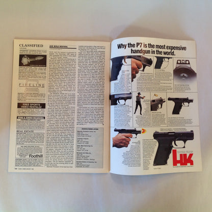 Vintage Jan 1988 Guns & Ammo Magazine .45 ACP .22 Hornet Self-Defense Shotgunning .44 Rhino