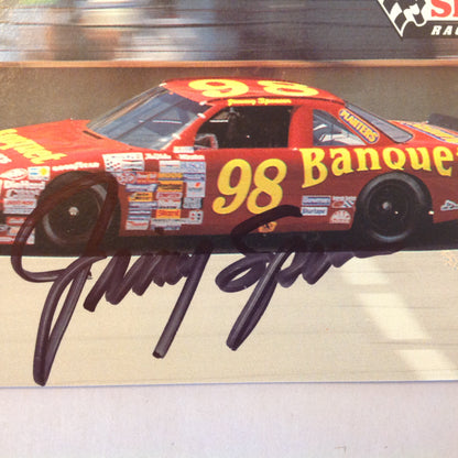 Vtg 1991 Pro Set Racing Signed Card Jimmy Spencer Banquet 98 NASCAR Autographed