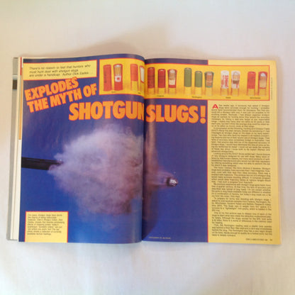 Vintage Oct 1987 Guns & Ammo Magazine The 9mm Flood Army Riflemen Airgun Ammo Shotgun Slugs