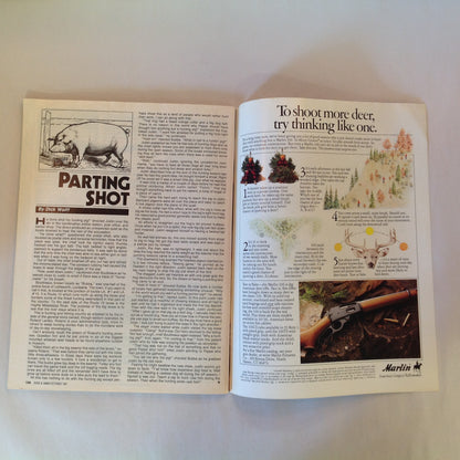 Vintage Oct 1987 Guns & Ammo Magazine The 9mm Flood Army Riflemen Airgun Ammo Shotgun Slugs