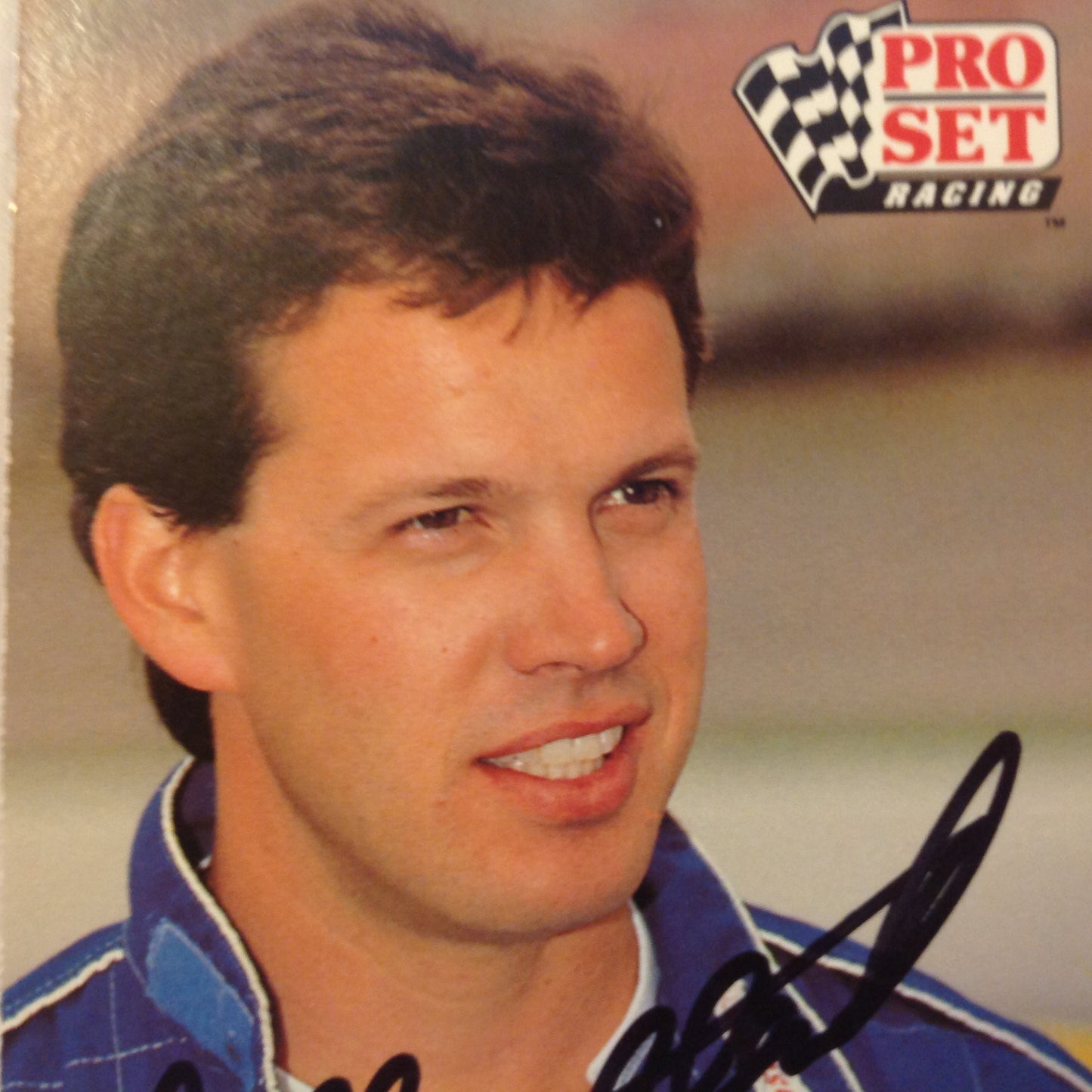 Vtg 1991 Pro Set Racing Signed Card Wally Dallenbach Driver NASCAR Autographed